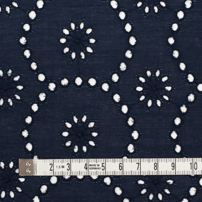 コットン×フラワー(ネイビー)×ローン刺繍_全3色 イメージ4