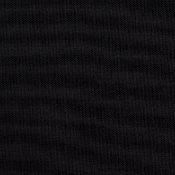 ウール&ポリウレタン×無地(ブラック)×ポプリンストレッチ_イタリア製 イメージ1