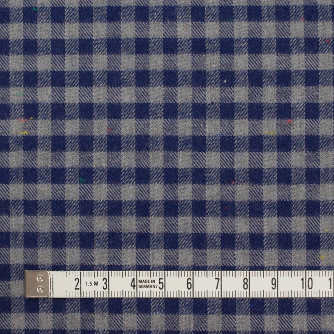 コットン&ポリエステル×チェック(ネイビー&グレー)×ヘリンボーン_全4色 イメージ4