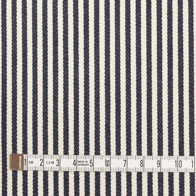 コットン×ストライプ(インディゴ)×デニムヒッコリー(11.5oz) イメージ4