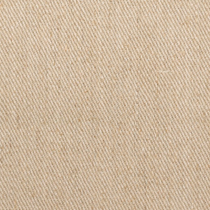 リネン&レーヨン×無地(カーキベージュ)×サージ イメージ1
