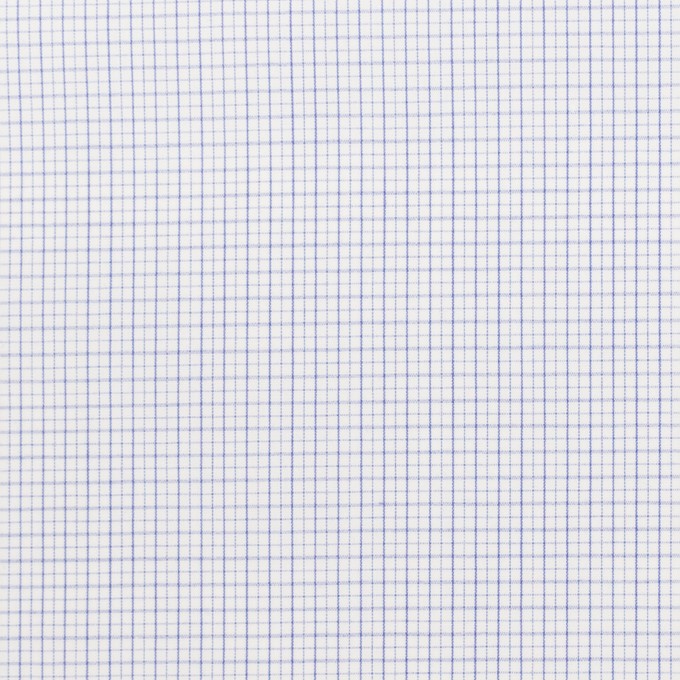 コットン×チェック(サックス)×ブロードワッシャー イメージ1