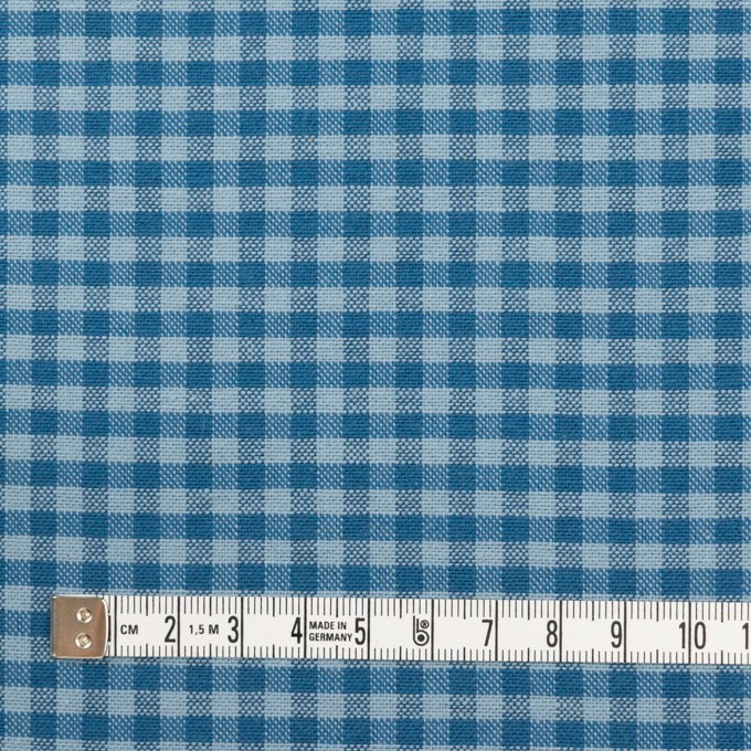 コットン×チェック(アッシュブルー)×シーチング イメージ4