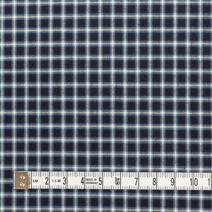コットン×チェック(ダークネイビー)×ローン イメージ4