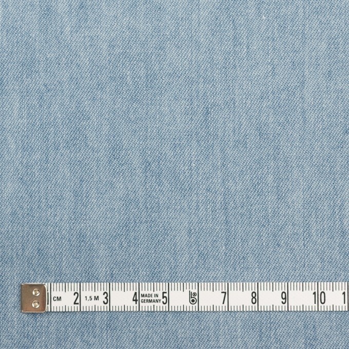コットン×無地(サックスブルー)×セルビッチ・デニム(5.5oz) イメージ4