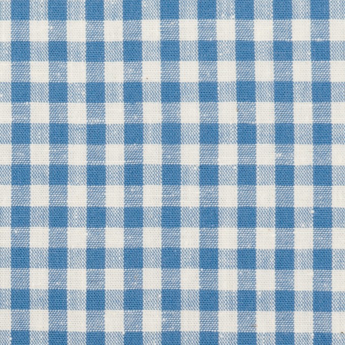 コットン×チェック(チョークブルー)×シーチング_全3色 イメージ1