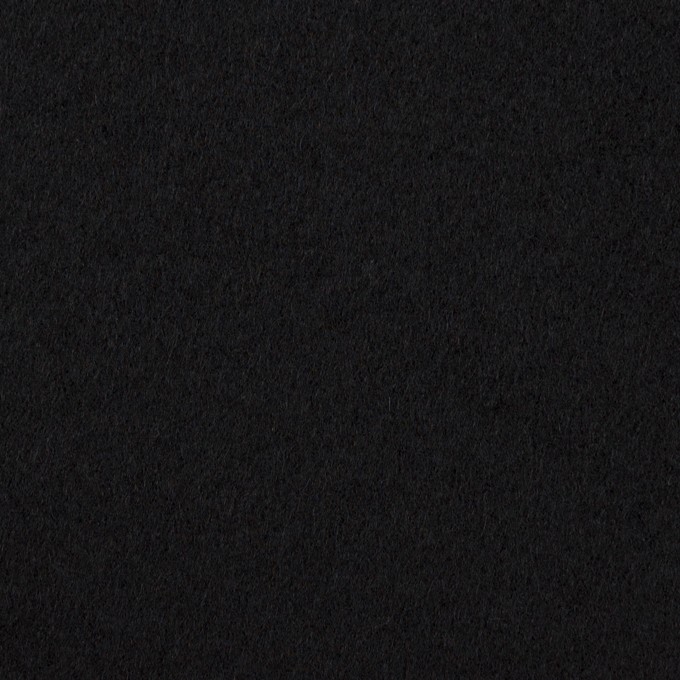 ウール×無地(ブラック)×フラノ(フランネル) イメージ1
