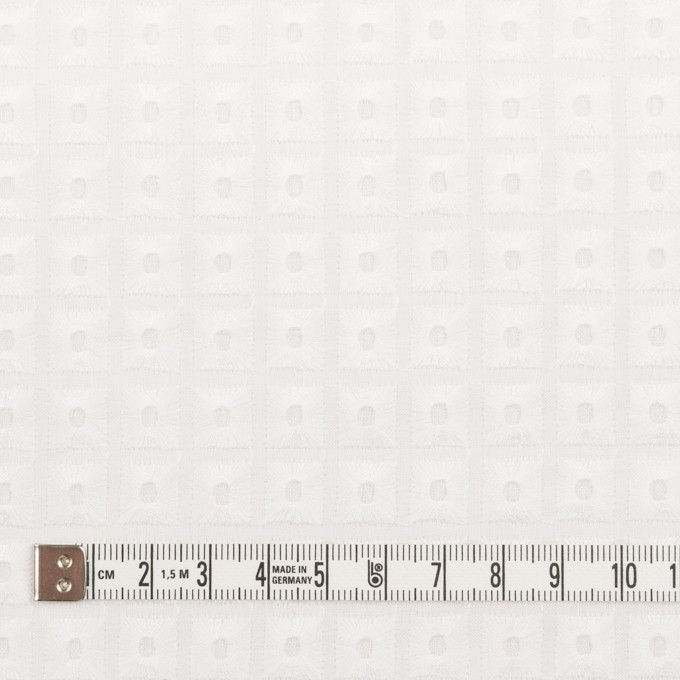 コットン×スクエア(ホワイト)×ローン刺繍_全2色 イメージ4