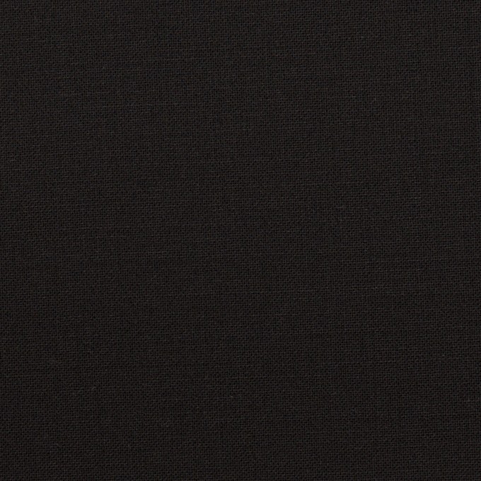 ウール＆ポリウレタン×無地(ブラック)×ポプリンストレッチ イメージ1