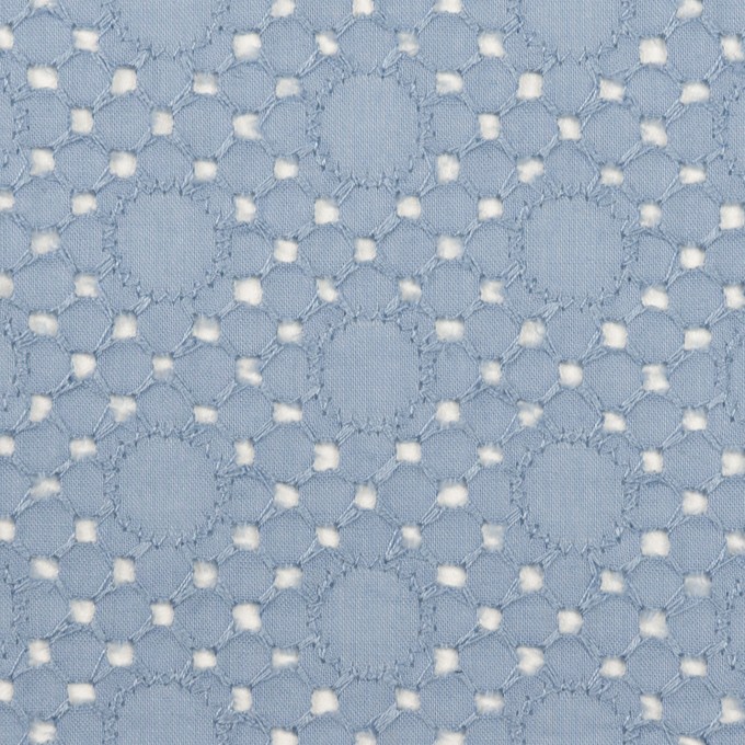 コットン×サークル(フロスティブルー)×ローン刺繍_全3色 イメージ1