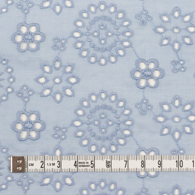 コットン×フラワー(ペールブルー)×ボイル刺繍_全2色 イメージ4