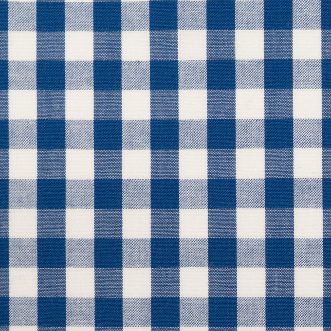コットン×チェック(ブルー)×ブロード イメージ1
