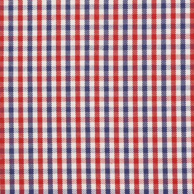 コットン×チェック(レッド&ネイビー)×オックスフォード_全3色 イメージ1