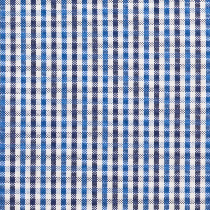 コットン×チェック(ブルー&ネイビー)×オックスフォード_全3色 イメージ1