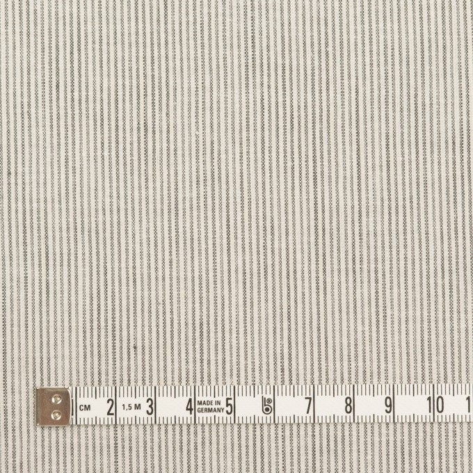 コットン&リネン×ストライプ(チャコール&アイボリー)×シーチング_全2色 イメージ4