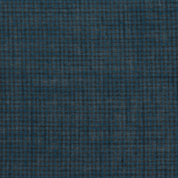 コットン×チェック(ネイビー)×シーチング_全2色 イメージ1