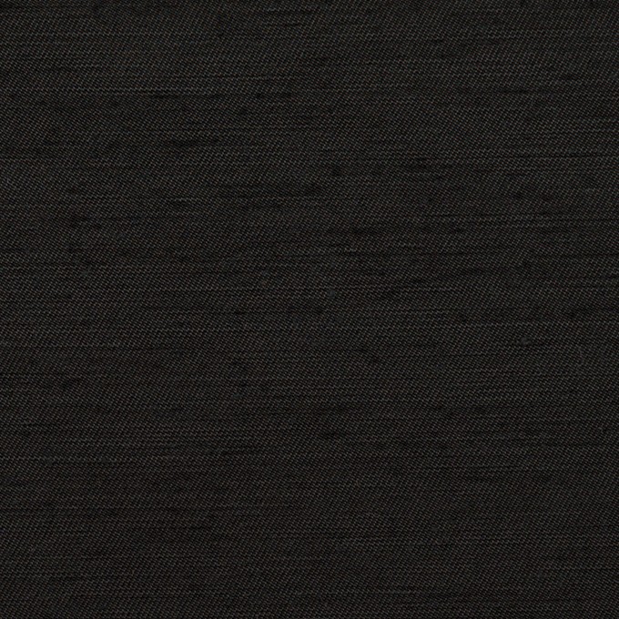 コットン&シルク混×無地(ブラック)×シャンタン イメージ1