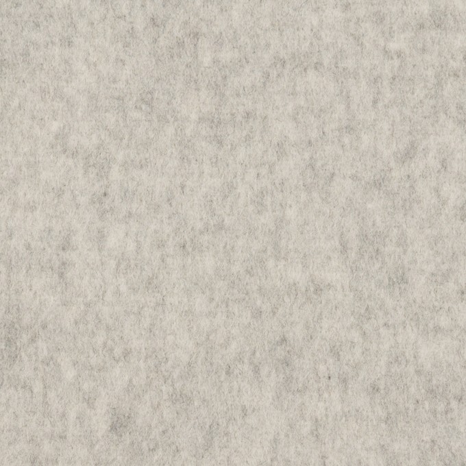 ウール×無地(ライトグレー)×ソフトメルトン イメージ1