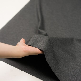 ウール×無地(チャコールグレー)×圧縮ニット - fab-fabric sewing studio | 布地のオンライン通販とソーイングスクール