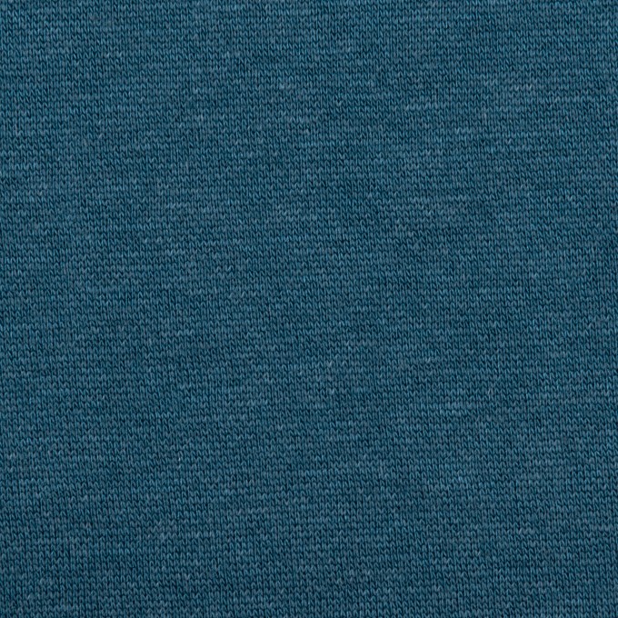 コットン&レーヨン×無地(インクブルー)×裏毛ニット(裏面起毛)_全2色 イメージ1