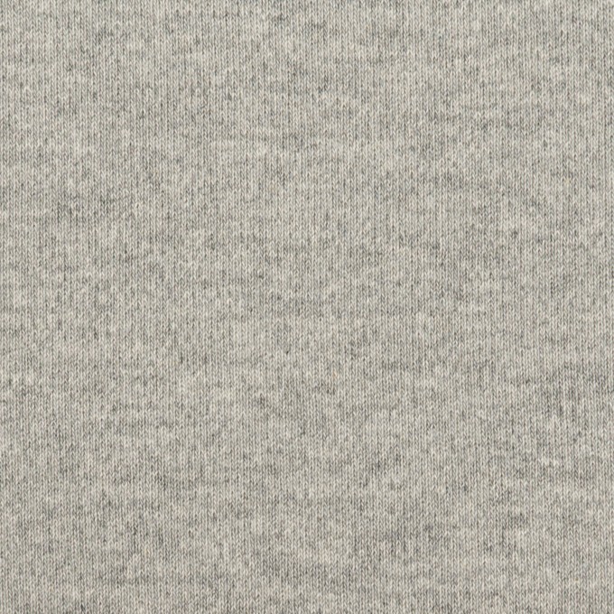 コットン×無地(ライトグレー)×スムースニット イメージ1
