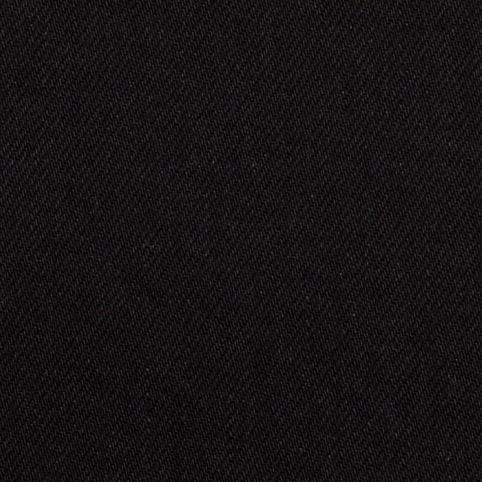 コットン×無地(ブラック)×カツラギ イメージ1
