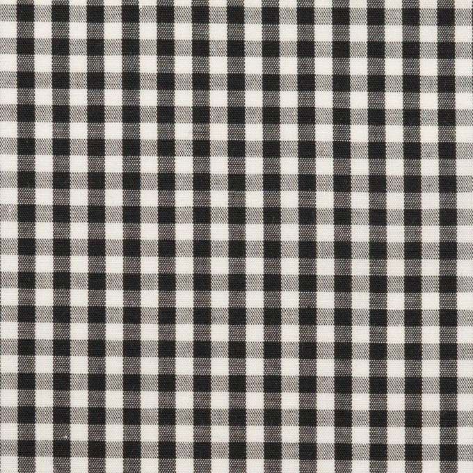 コットン×チェック(ブラック)×ブロード イメージ1