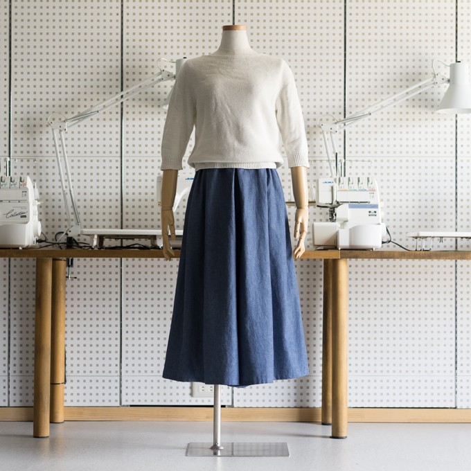 Fab 166 ロング丈スカーチョ Toco Pattern他 著 大人がすっきり見える服 より Fab Fabric Sewing Studio 布地のオンライン通販とソーイングスクール