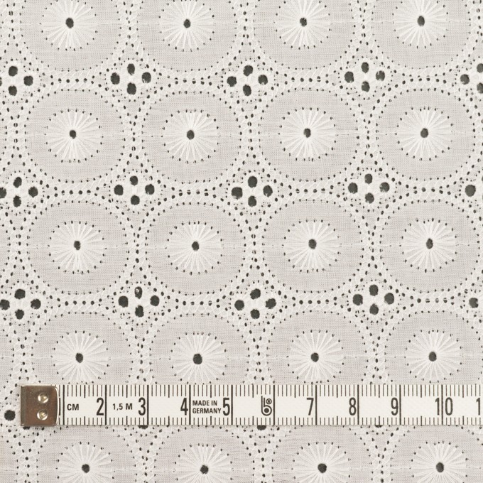 コットン×サークル(オフホワイト)×ローン刺繍 イメージ4