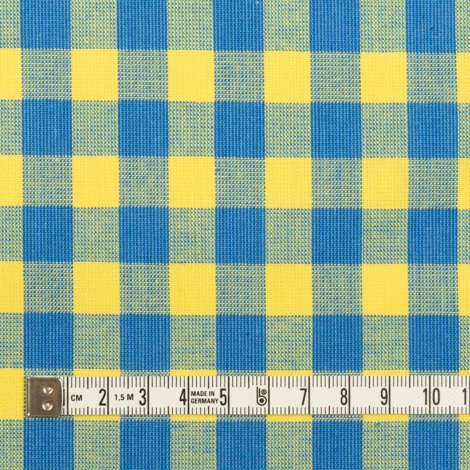 コットン×チェック(イエロー&ブルー)×シーチング イメージ4