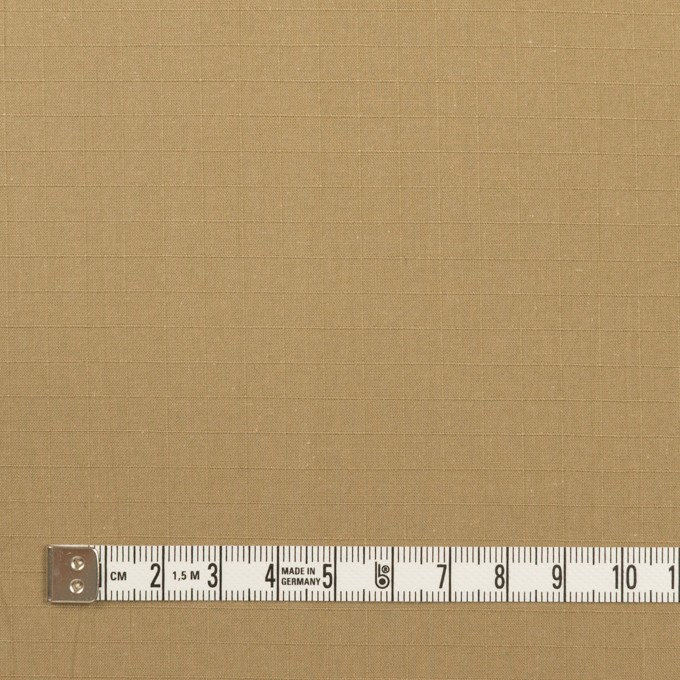 コットン×無地(カーキベージュ)×リップストップ イメージ4