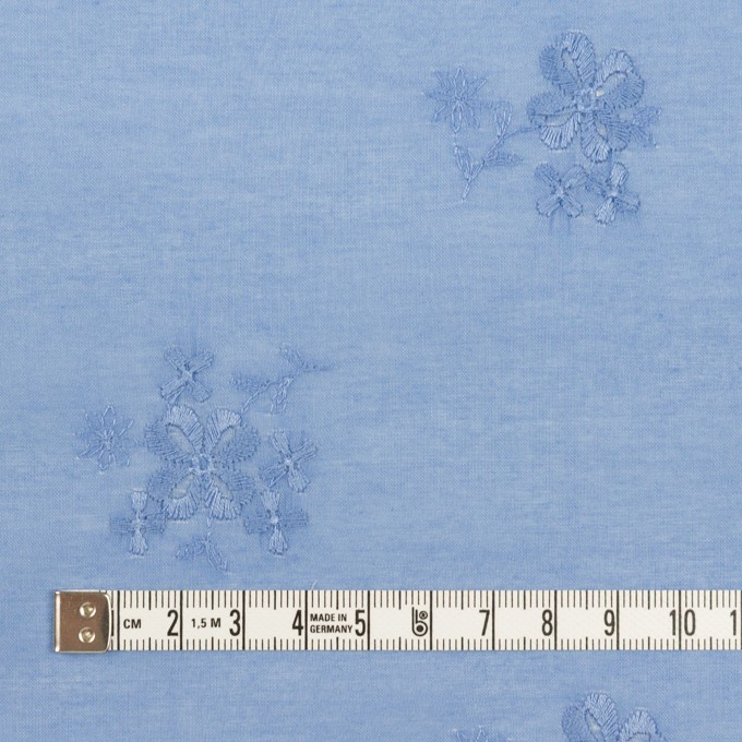 コットン×フラワー(ヒヤシンスブルー)×ローン刺繍_全3色 イメージ4
