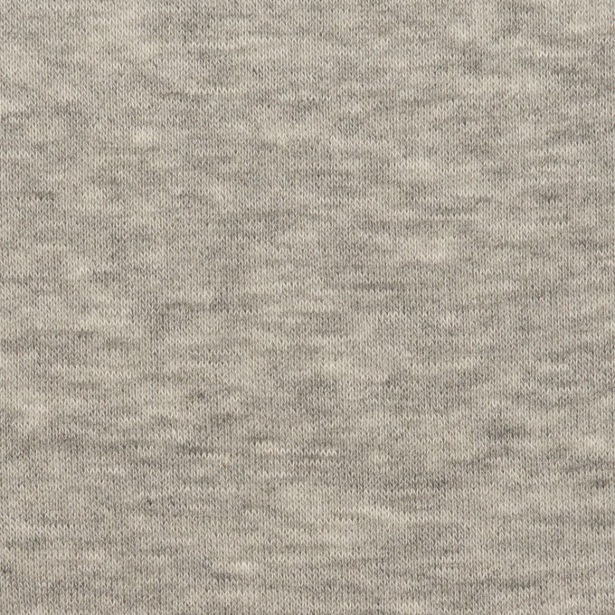 コットン×無地(グレー)×裏毛ニット イメージ1