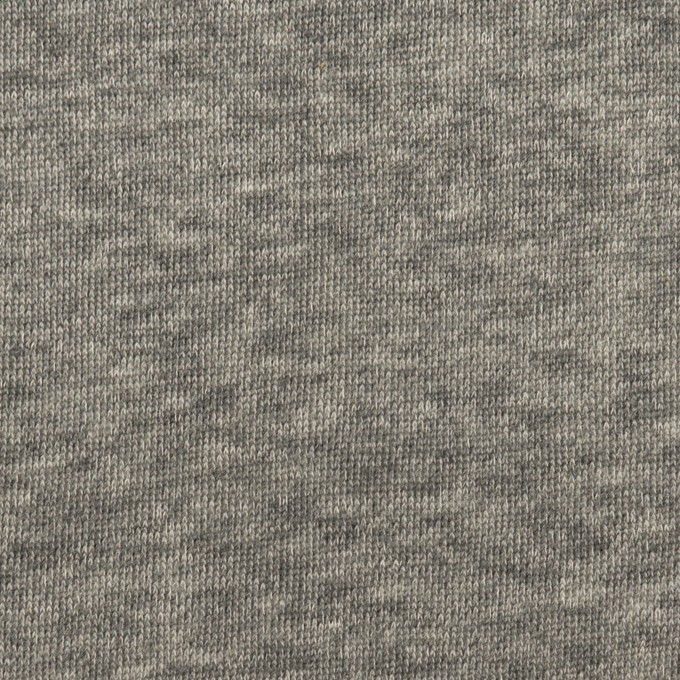 コットン×無地(チャコールグレー)×裏毛ニット イメージ1