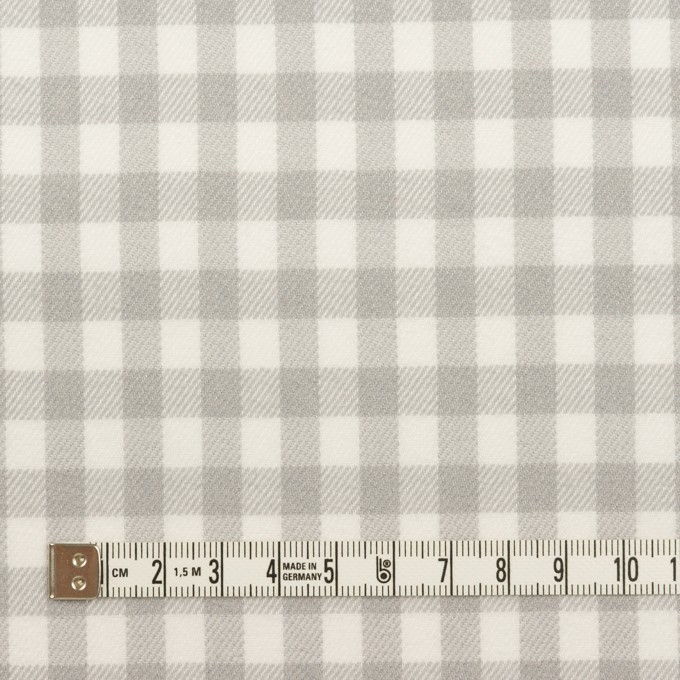 コットン×チェック(ホワイト&ライトグレー)×ビエラ_全4色 イメージ4