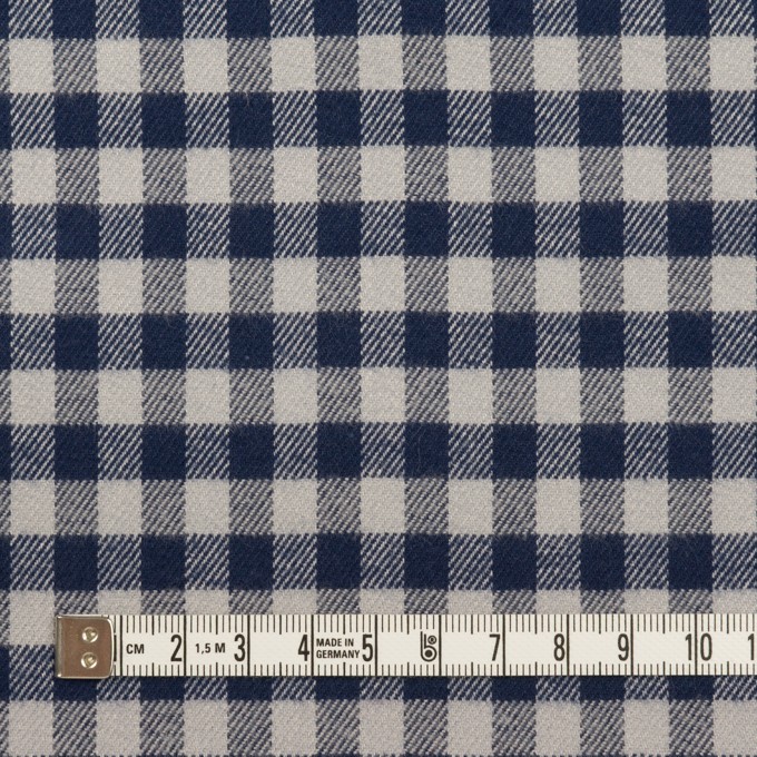 コットン×チェック(ライトグレー&ネイビー)×ビエラ_全4色 イメージ4