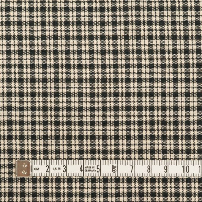 コットン×チェック(エクリュ&ブラック)×シーチング イメージ4