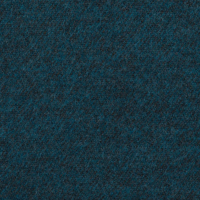 ウール&ポリエステル混×ミックス(インクブルー)×圧縮ニット イメージ1