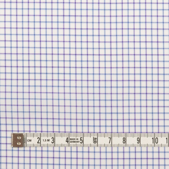 コットン×チェック(パープル&ブルー)×ブロード イメージ4
