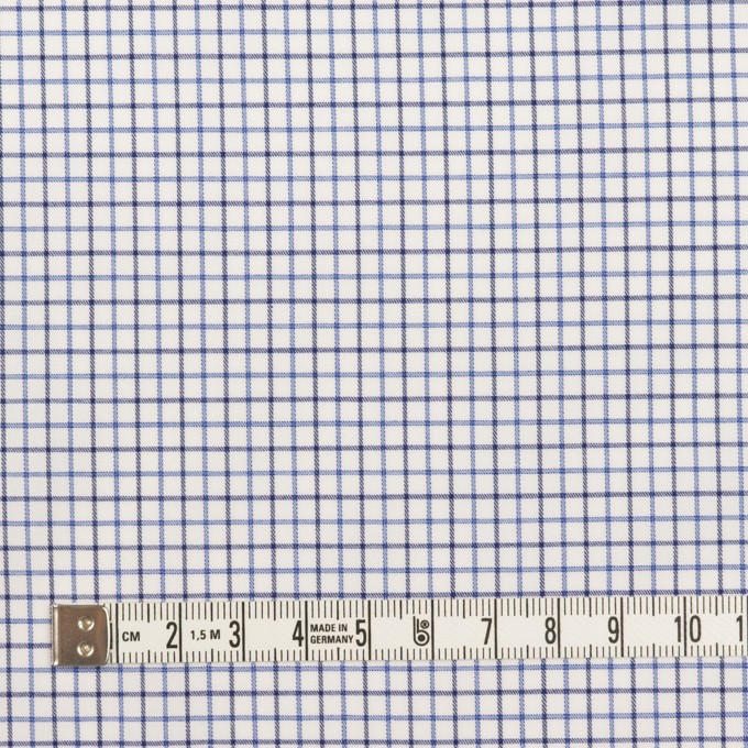 コットン×チェック(ブルー&チャコール)×ブロード イメージ4