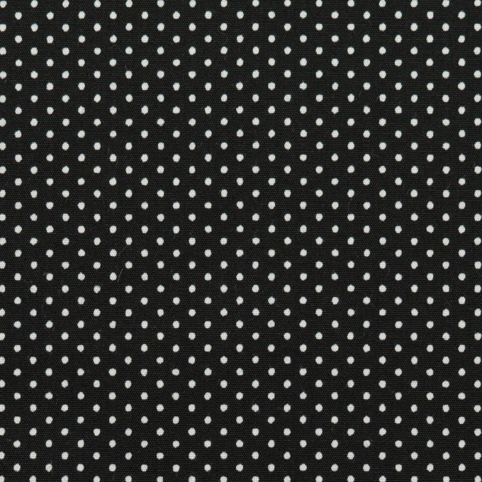 コットン×ドット(ブラック)×ブロード_全2色 イメージ1
