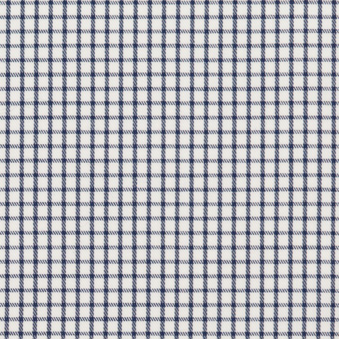 コットン×チェック(ネイビー)×サージ_全2色 イメージ1
