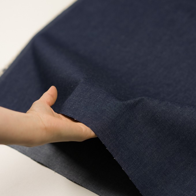 コットン&ポリウレタン×無地(インディゴ)×デニムストレッチ(7.5oz) イメージ5