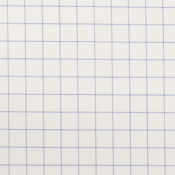 コットン×チェック(ヒヤシンスブルー)×サージ イメージ1