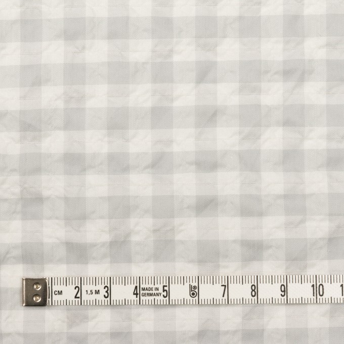 コットン&ポリエステル混×チェック(ライトグレー)×ローンシャーリング_全2色 イメージ4