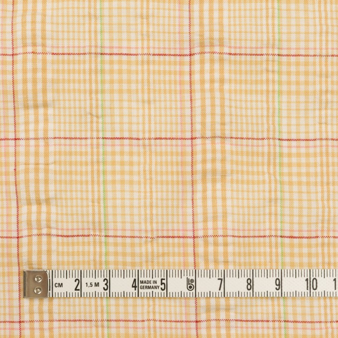 コットン×チェック(ストロー、レッド&グリーン)×サッカー イメージ4
