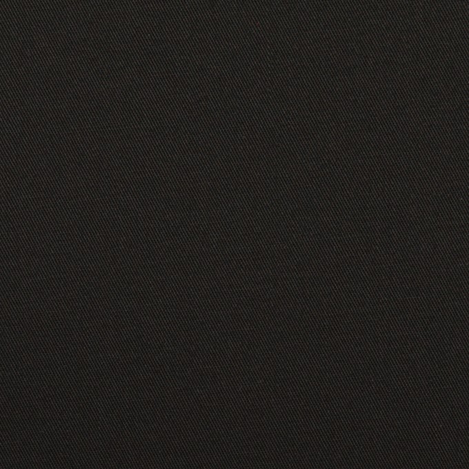 コットン&ポリウレタン×無地(ブラック)×サージストレッチ イメージ1