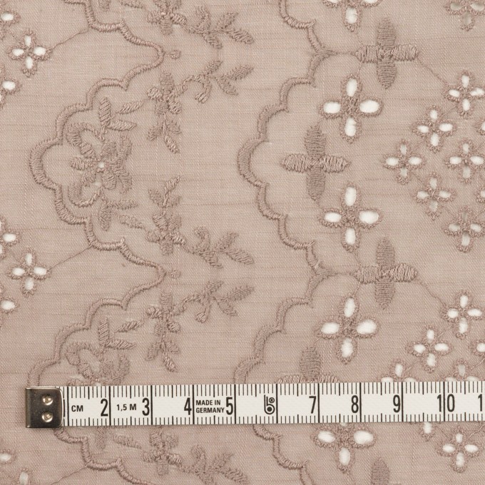コットン×フラワー(アンティークローズ)×スラブボイル刺繍_全2色 イメージ4