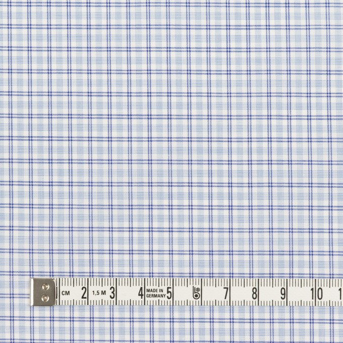 コットン×チェック(サックス)×ブロード_全2色 イメージ4