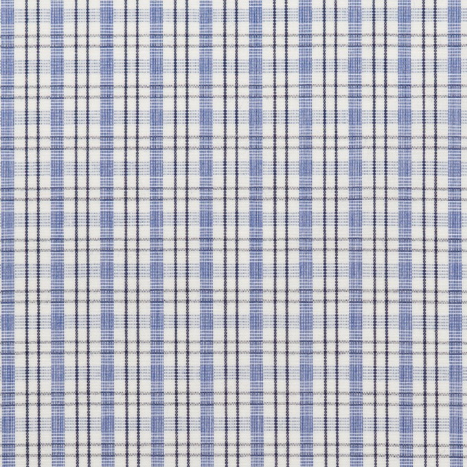 コットン×チェック(ラベンダーブルー)×ブロード イメージ1